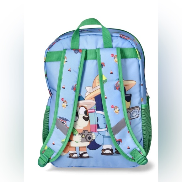 Bluey 17” Backpack w/ Lunch Bag 2-Piece Set Family Trip Theme NWT - Picture 2 of 16